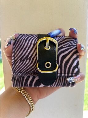 Y2K Mini zebra wallet
